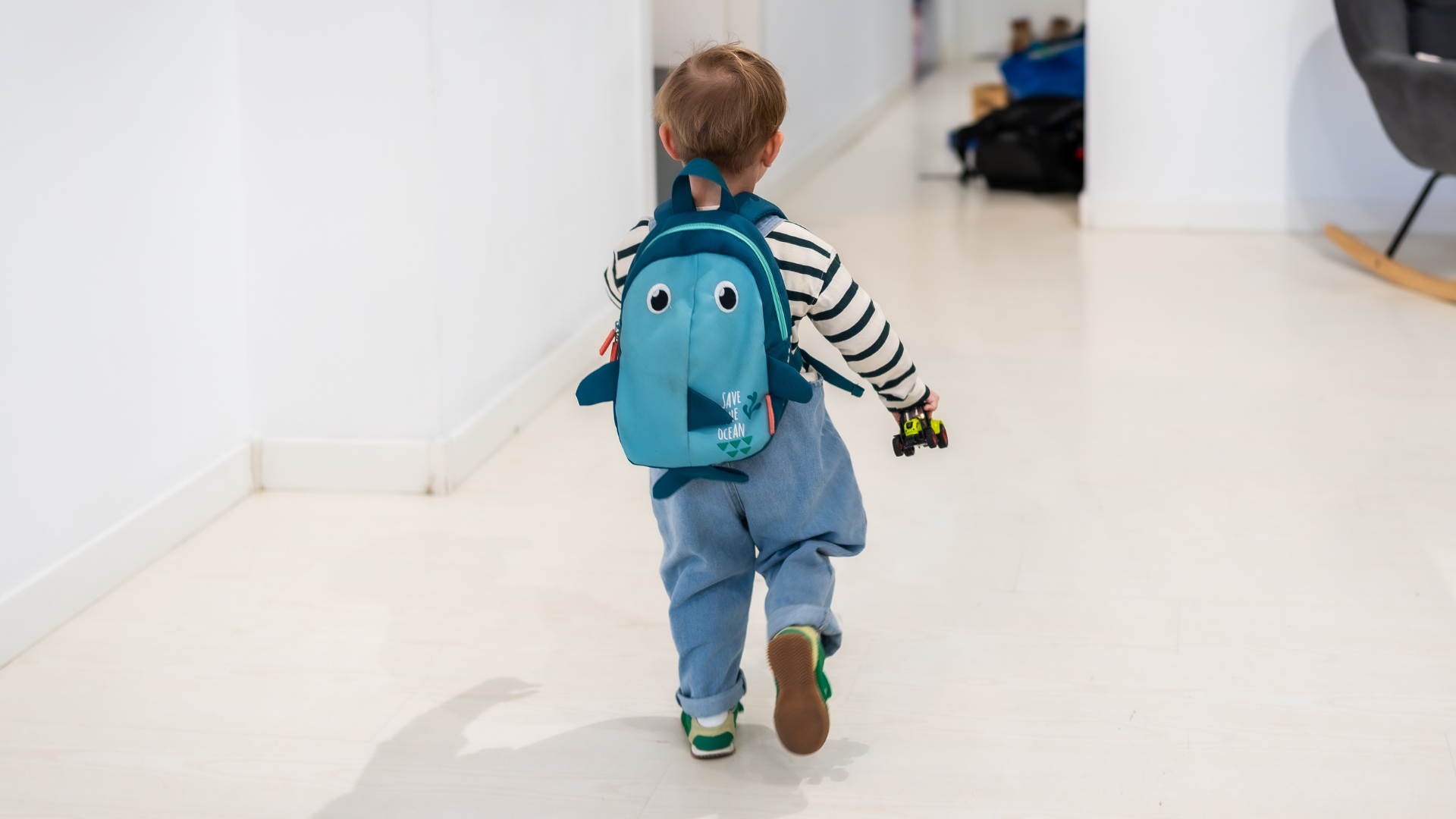 Child heading out into the world