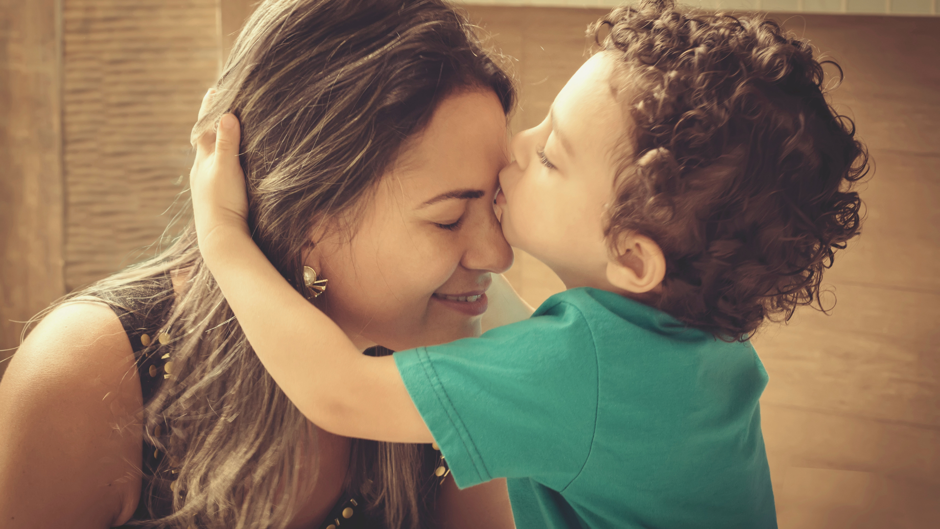 A parent and child sharing a quiet moment together