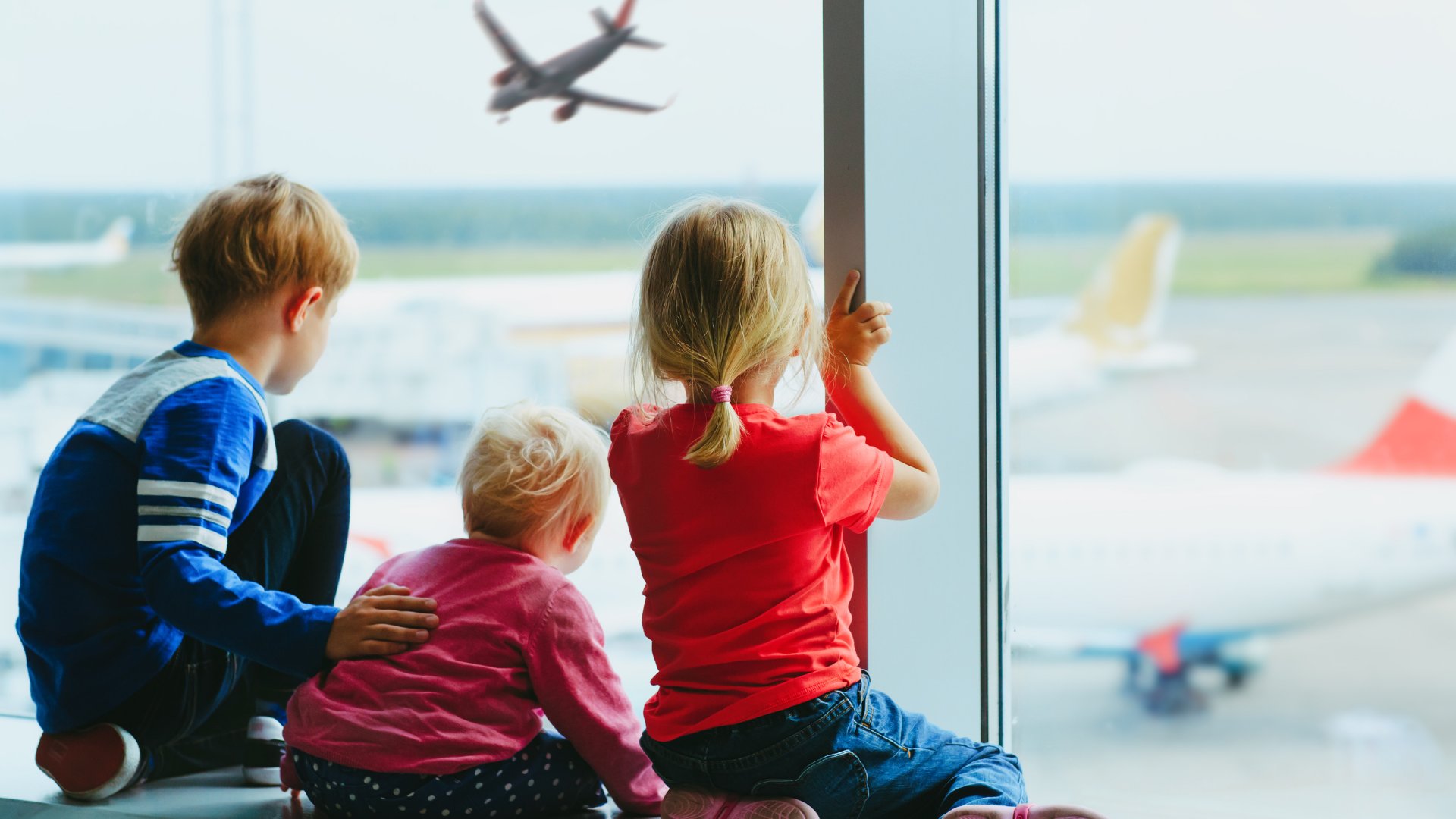 Children at airport